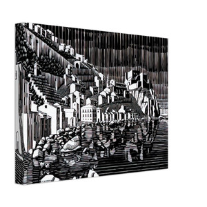 MC Escher  SCILLA CALABRIA FEBRUARY 1931 1931 Canvas