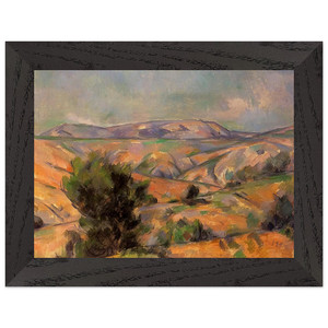 Cezanne Mont Sainte-Victoire Gardanne Premium Wooden Framed Art Print / Poster