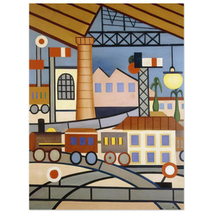 Tarsila do Amaral  A Gare Aluminum Print