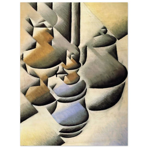 Juan Gris  STILL LIFE WITH OIL LAMP 1912 Wood Print