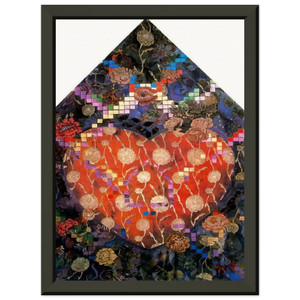 Miriam Schapiro Heartfelt PD Pattern Decoration Framed Art Print Poster