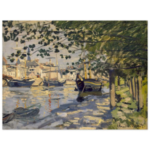 claude monet  Seine at Rouen Wood Print
