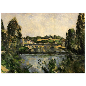 Paul Cezanne  Bridge and Waterfall at Pontoise Fine Art Poster / Art Print