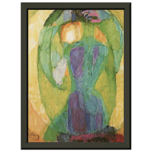 Frantisek Kupka  Oval mirror Premium Metal Framed Art Print / Poster