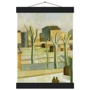 Salvador Dali THE STATION AT FIGUERAS Museum Quality Matte Poster with Hanger