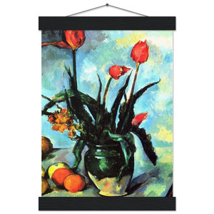 Paul Cezanne  Tulips in a Vase Museum-Quality Matte Paper Poster with Hanger