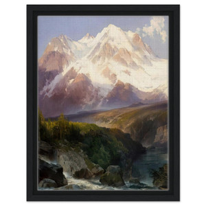 Thomas Moran  The Teton Range Framed Canvas