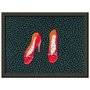 Yayoi Kusama  SHOES 1985 Premium Metal Framed Art Print / Poster