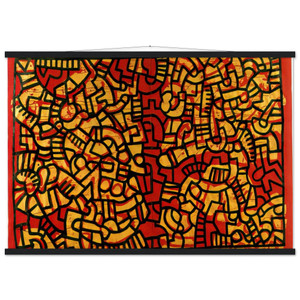 Keith Haring  UNTITLED 1979 N2 Museum-Quality Matte Paper Poster with Hanger