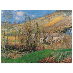 claude monet  Winter Landscape at the Val de Falaise Aluminum Print