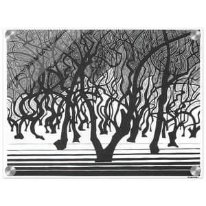 MC Escher  WOODS NEAR MENTON Acrylic Print
