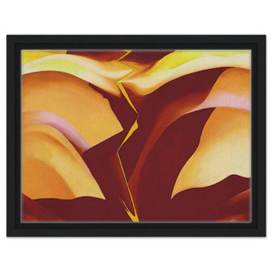 Georgia OKeeffe  Black Place IV Framed Canvas