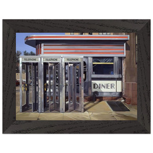 Richard Estes  DINER 1971 Premium Wooden Framed Art Print / Poster