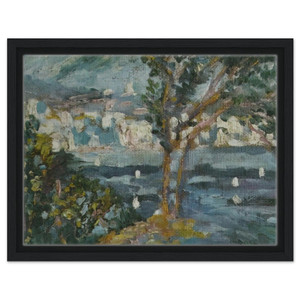 Salvador Dali  LANDSCAPE CADAQUES 1920 Framed Canvas
