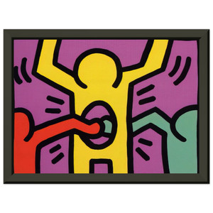 Keith Haring  POP SHOP 1 1987 N1 Premium Metal Framed Art Print / Poster