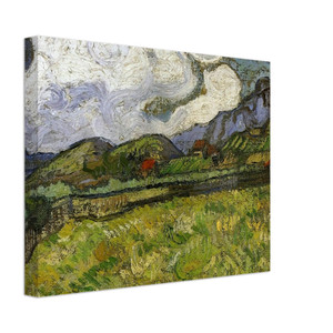 Vincent van Gogh  Wheat Field behind SaintPaul Hospital with a Reaper Canvas