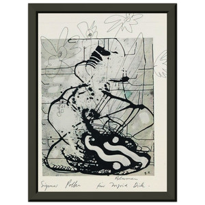 Sigmar Polke  BLUMEN 1985 Premium Metal Framed Art Print / Poster