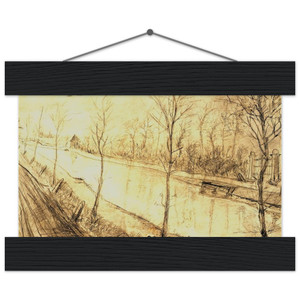 Vincent van Gogh  Canal Museum-Quality Matte Paper Poster with Hanger