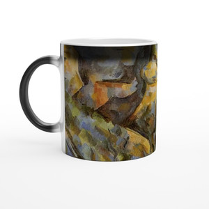 Paul Cezanne - Rocks near the Caves below the Chateau Noir Magic Ceramic Mug