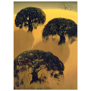 Eyvind Earle  Three Oaks Fine Art Poster / Art Print