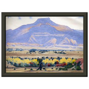 Georgia OKeeffe  Pedernal Premium Metal Framed Art Print / Poster