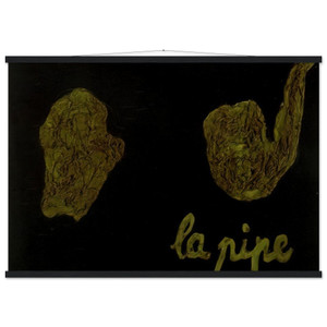 Rene Magritte  THE PIPE 1927 Museum-Quality Matte Paper Poster with Hanger