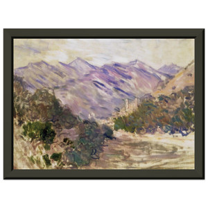 Monet The Valley of the Nervia with Dolceacqua Metal Framed Print