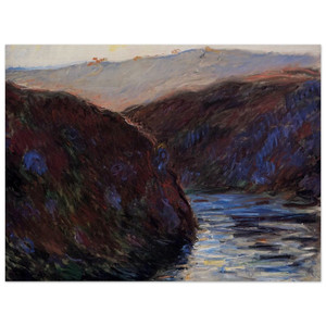 claude monet  The Creuse Valley Evening Effect Wood Print