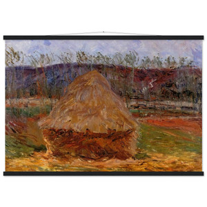 claude monet Grainstack at Giverny Museum-Quality Matte Paper Poster with Hanger