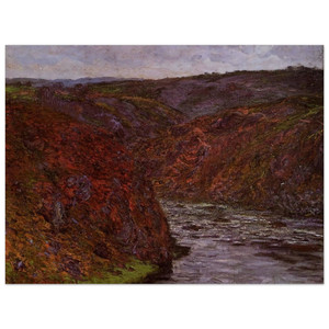 claude monet  Valley of the Creuse Grey Sky Wood Print