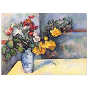 Paul Cezanne  Still Life Flowers in a Vase Fine Art Poster / Art Print