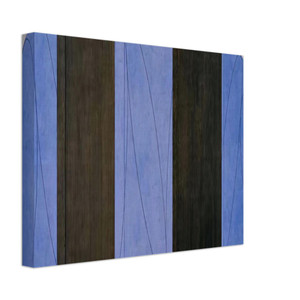 Robert Mangold  BLUE BLACK FIVE PANEL ZONE PAINTING 1998 Canvas