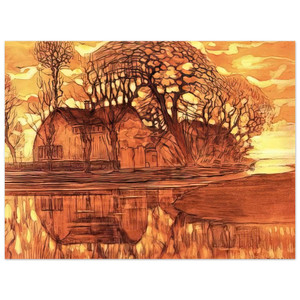 Piet Mondrian  Farm at Duivendrecht Aluminum Print