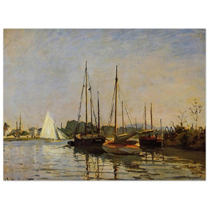 claude monet  Pleasure Boats Argenteuil c18723 oil on canvas Aluminum Print