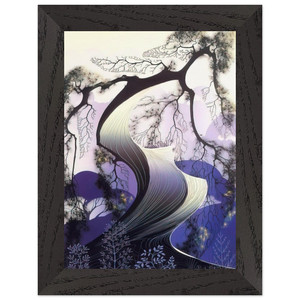 Eyvind Earle  Bonsai Premium Wooden Framed Art Print / Poster