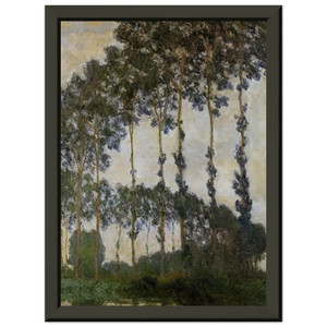 claude monet  Poplars at Giverny Premium Metal Framed Art Print / Poster