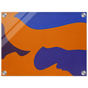 Fernand Leduc  Passage rosion vermillion Acrylic Print