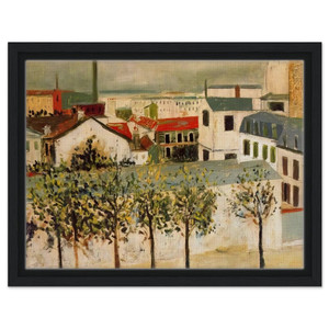 Maurice Utrillo  PARIS SUBURBS Framed Canvas