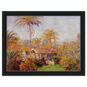 claude monet  Small Country Farm in Bordighera Framed Canvas