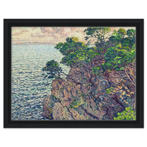 Theo van Rysselberghe  THE POINT OF ROSSIGNOL 1905 Framed Canvas