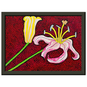 Yayoi Kusama READY TO BLOSSOM IN THE MORNING 1989 Metal Framed Art Print Poster