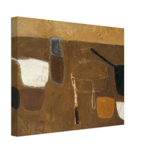 William Scott  Brown Still Life  1957 Canvas