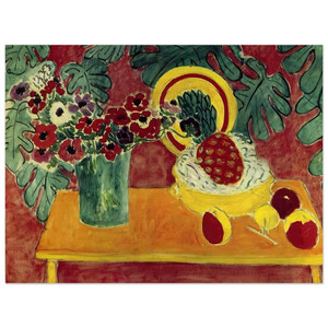 Henri Matisse  PINEAPPLE AND ANEMONES 1940 Wood Print