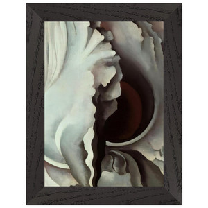 Georgia OKeeffe  Black Iris Premium Wooden Framed Art Print / Poster