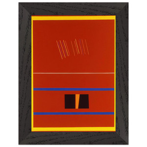 Ronnie Landfield Red Painting For Romania 1990 Framed Art Print