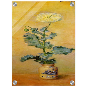 claude monet  White Poppy Acrylic Print