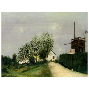 Maurice Utrillo  MOULIN IN SANNOIS Wood Print