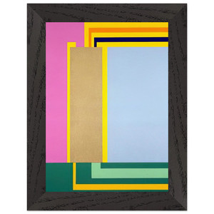 Peter Halley  Bubble  1998 Premium Wooden Framed Art Print / Poster