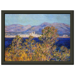 Monet Antibes Cape Mistral Wind Premium Metal Framed Art Print / Poster