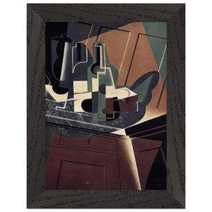 Juan Gris  THE SIDEBOARD 1917 Premium Wooden Framed Art Print / Poster